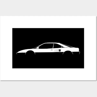 Ferrari Mondial T Silhouette Posters and Art